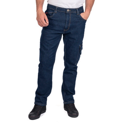 Lee Cooper Heren LCPNT219 Stretch Denim Work Jean, Zwart, 36W/33L, Zwart, 36W x 33L