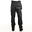 Lee Cooper Workwear Mens Stretch Holster Cargo Trousers, Black, 38W (31" Reg Leg)