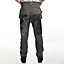 Lee Cooper Workwear Mens Stretch Holster Cargo Trousers, Grey, 36W (31" Reg Leg)