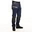 Lee Cooper Workwear Mens Stretch Holster Cargo Trousers, Navy, 32W (31" Reg Leg)