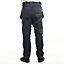 Lee Cooper Workwear Mens Stretch Holster Cargo Trousers, Navy, 38W (31" Reg Leg)