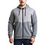 Lee Cooper Workwear Mens Thermal Hooded Sweater, Grey, L