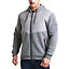 Lee Cooper Workwear Mens Thermal Hooded Sweater, Grey, L