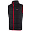 Lee Cooper Workwear Mens Windproof Padded Vest, Black, M