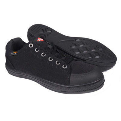 Lee Cooper Workwear SB SRA Cordura Safety Trainer Shoe, Black, UK 8/EU 42