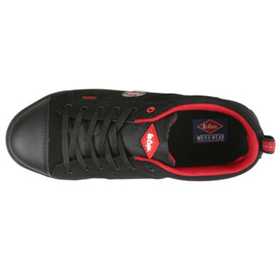 Lee Cooper Workwear SB SRA Safety Baseball Trainer Shoe Black UK 3 EU 36 DIY at B Q
