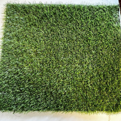 Leeds 18mm Artificial Grass, 5 Years Warranty, Genuine Looking Artificial Grass For Patio Garden Lawn-3m(9'9") X 4m(13'1")-12m²
