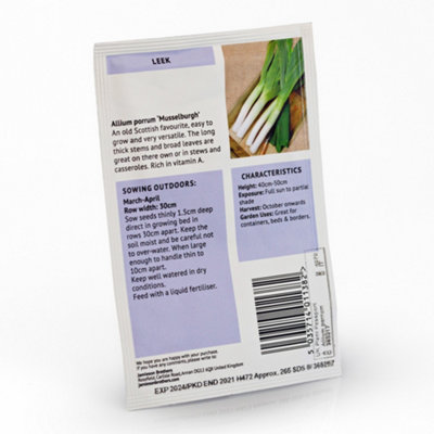 Leek Musselburgh Vegetable Seeds (Approx. 240 seeds) by Jamieson Brothers - 6