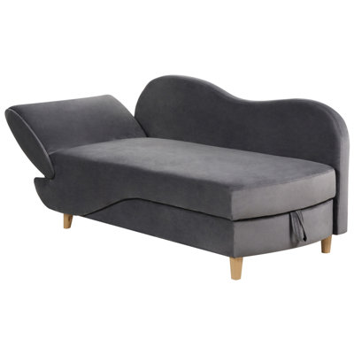 Charcoal chaise lounge discount