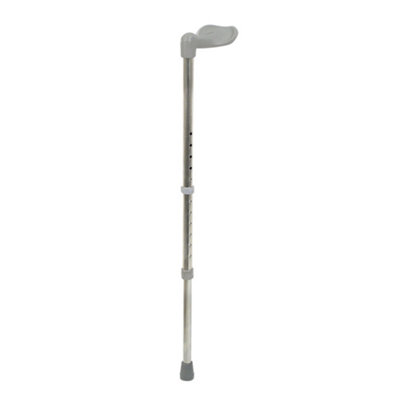 Left Handed Ergonomic Handled Walking Stick - 12 Height Settings - Medium