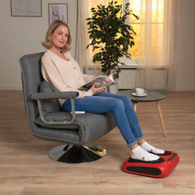 Leg Exerciser with Remote Control 2 in 1 Foot and Leg Massager ...