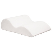 Leg Raiser Cushion - Ergonomic Memory Foam Pillow with Cover, Supports Swollen Legs & Promotes Circulation - H17 x W42 x D62cm