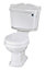 Legacy Traditional Close Coupled WC Toilet with Cistern, Handle & Seat - 855mm x 490mm - Balterley