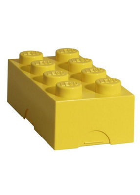 Lego Brick Lunch Storage Box Yellow