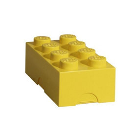 Lego Brick Lunch Storage Box Yellow