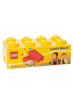 Lego Brick Lunch Storage Box Yellow