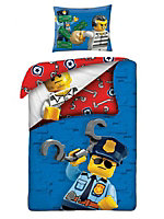 Lego City Single 100% Cotton Duvet Cover and Pillowcase Set - European Size