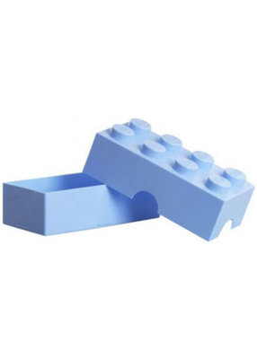 Lego Lunch Storage Box Light Blue