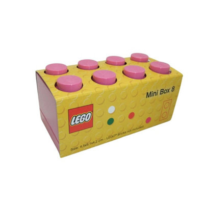 LEGO Mini Box 8 Storage Brick Light Pink