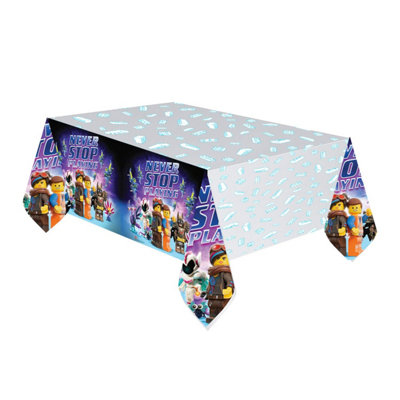 Lego Movie Plastic Character Party Table Cover Multicoloured One Size DIY at B Q