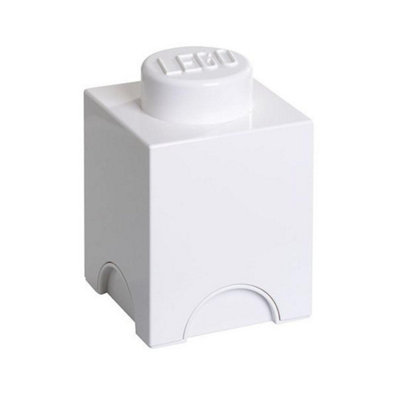 LEGO Square 1-Stud 1.2L Stackable Storage Brick White