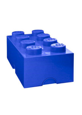 Lego Stackable Storage Brick Box 8 Blue DIY at B Q