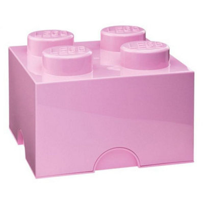 Lego Storage Brick 4 Light Pink (40031738) | DIY at B&Q