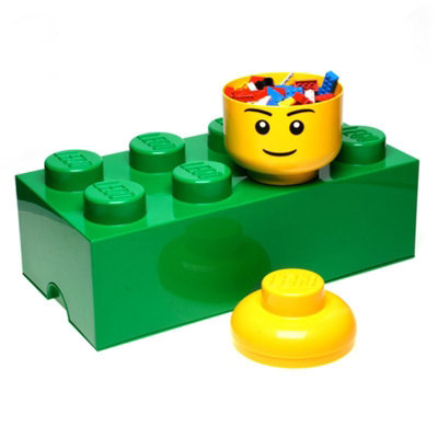 Lego Storage Brick 8 Green 40041734 DIY at B Q