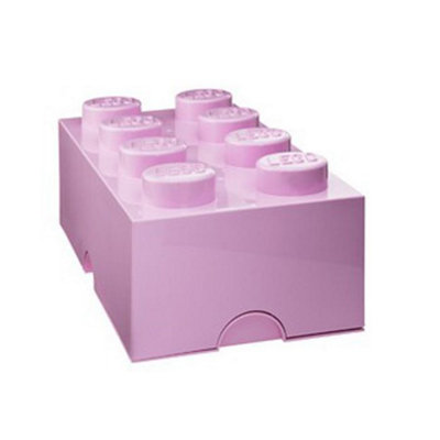 Pink lego shop storage brick