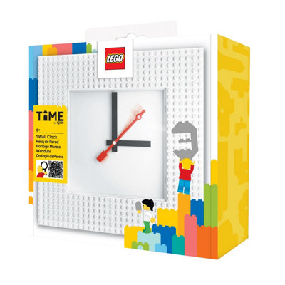 Lego Time (My Own Creation) Wall Clock White