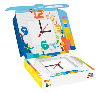 Lego Time (My Own Creation) Wall Clock White