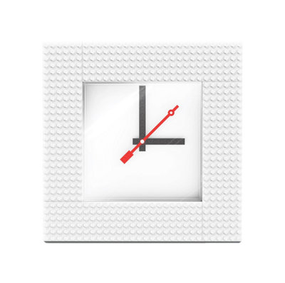 Lego Time (My Own Creation) Wall Clock White