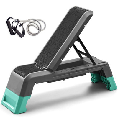 Leikefitness Multifunctional Aerobic Deck & Adjustable Workout Bench