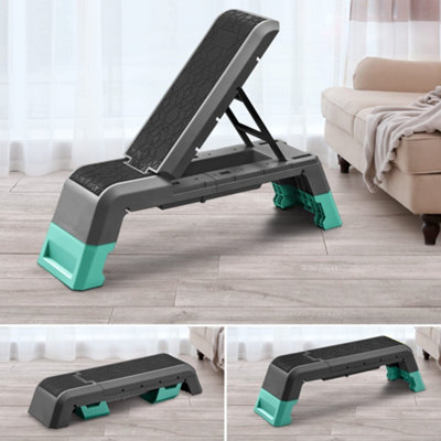 Leikefitness Multifunctional Aerobic Deck Adjustable Workout Bench DIY at B Q