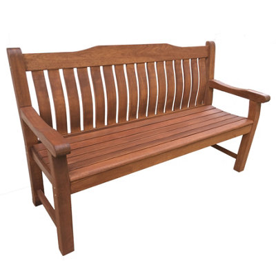 LeisureBench Boston 3 Seat 160cm Comfy Garden Bench 160cm - Curved ...