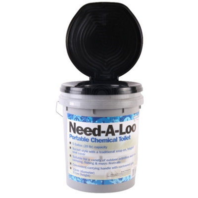 Leisurewize Need-A-Loo Portable Compact Camping Toilet Potty Loo Bucket ...