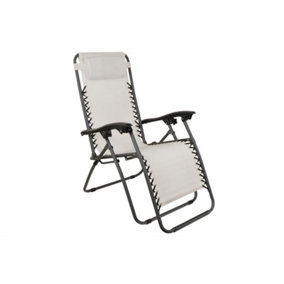 Leisurewize Outdoor, Portable & Camping Folding Sturdy Dream Catcher Relaxer Reclining Chair- Beige