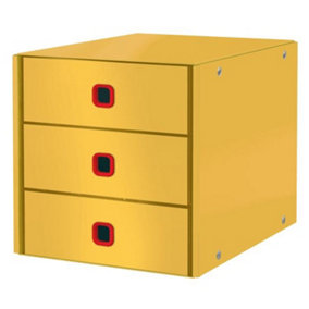 Leitz Click & Store Cosy Warm Yellow 3 Drawer Cabinet