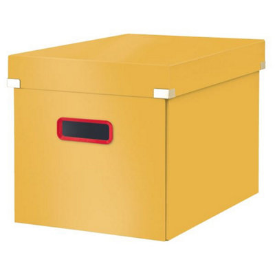 Leitz Click & Store Cosy Warm Yellow Cube Storage Box Large