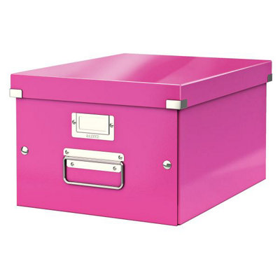 Leitz Click & Store Pink A4 Storage Box Medium