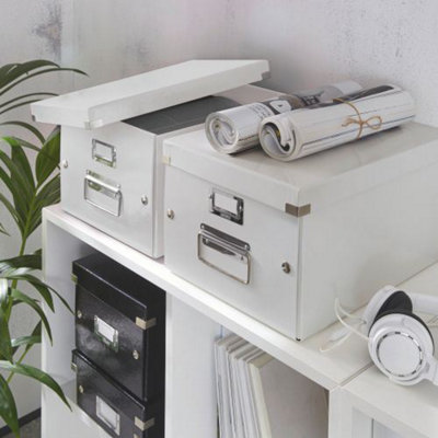 Leitz Click & Store White A4 Storage Box with Label Holder Medium