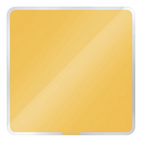 Leitz Cosy Magnetic Glass Whiteboard Warm Yellow 450x450mm