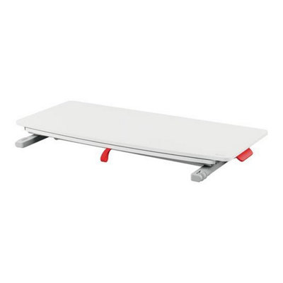 Leitz Ergo Cosy Grey Standing Desk Converter with Sliding Tray