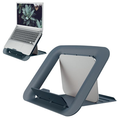 Leitz Ergo Cosy Velvet Grey Adjustable Laptop Stand