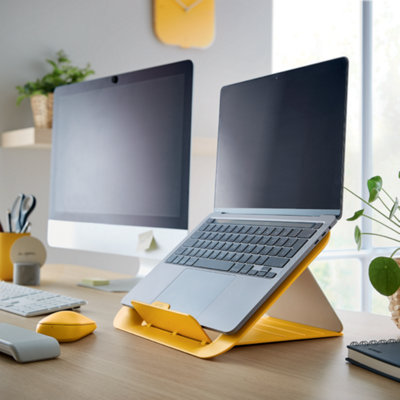 Leitz Ergo Cosy Warm Yellow Adjustable Laptop Stand