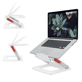 Leitz Ergo White Height Adjustable Multi-Angle Laptop Stand