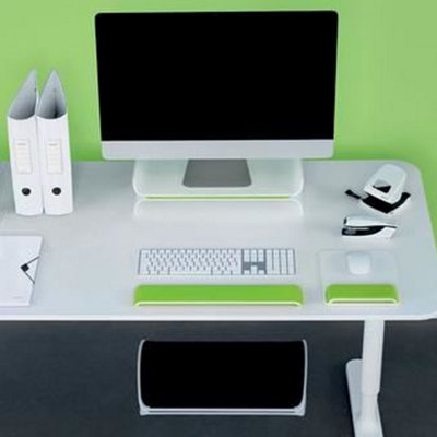 Leitz Ergo Wow Green Adjustable Monitor Stand