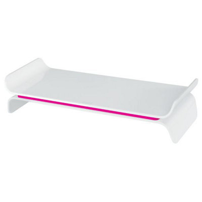 Leitz Ergo Wow Pink Adjustable Monitor Desktop Stand