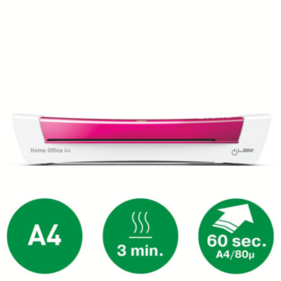 Leitz iLam Pink Home Office Laminator A4 Price Comparisons | Compare The Build