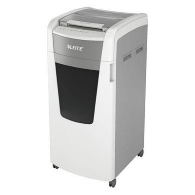 Leitz IQ Auto Feed White Office Cross Cut Paper Office Shredder P4 110 Litre